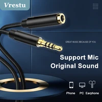 0 5m1m2m3m jack 3 5mm audio extension cable mic 3 5 male to female extend headphone braided cord for pc computer car speaker