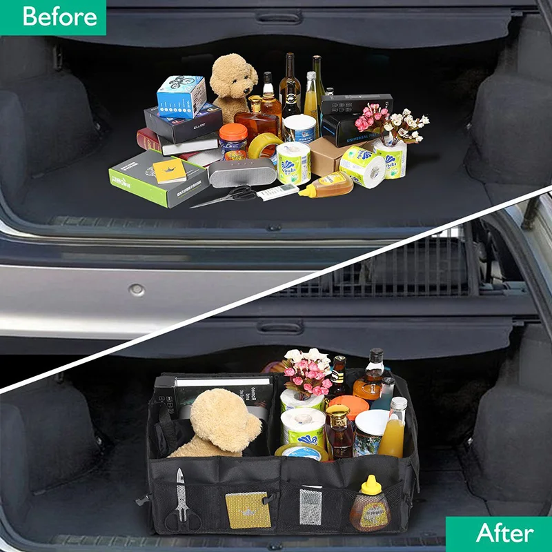 JOYLOVE Eco-Friendly Super Strong &amp Durable Collapsible Car Trunk Organizer Cargo Storage Box For Auto Trucks SUV | Дом и сад