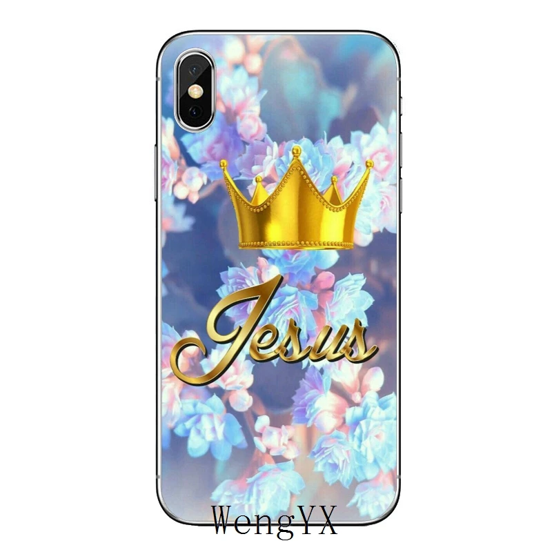 Аксессуары чехол для телефона iPhone 11 Pro XS Max XR X 8 7 6 6S Plus 5 5S SE 4s 4 iPod Touch jesus life Crown flower