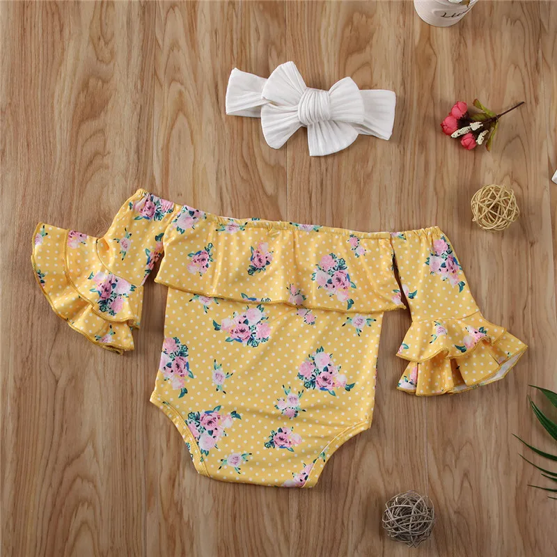 Бесплатная доставка Одежда для новорожденных девочек однотонная повязка на