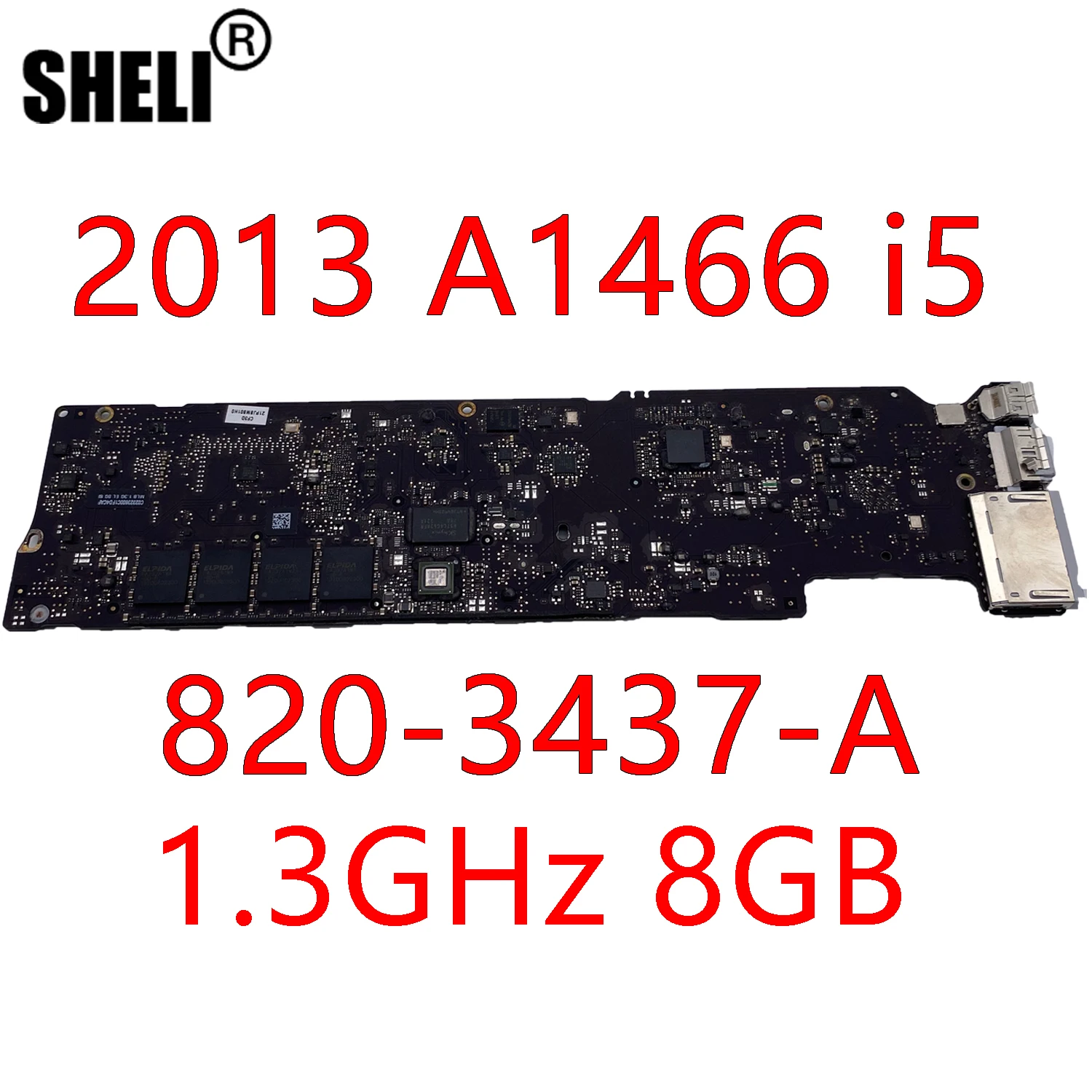 a1466 2013 820 3437 a laptop motherboard for apple macbook air 13 original mainboard 1 3ghz 8gb ram i5 cpu free global shipping
