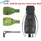 Оригинальная улучшенная версия XHORSE VVDI BE Key pro с умным корпусом ключа, 3 кнопки для Mercedes Be * nz с сборкой логотипа