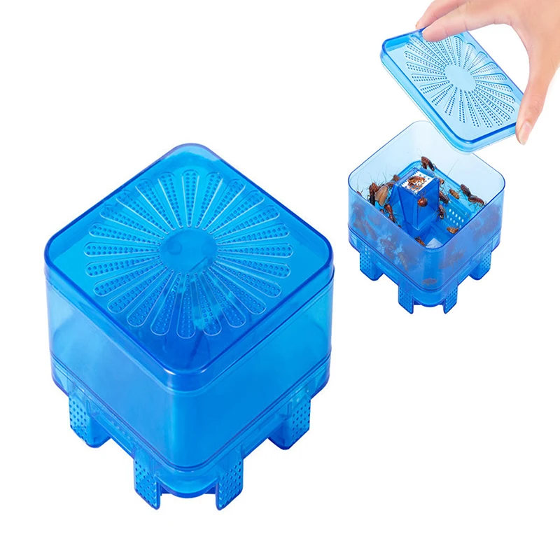 

Ловушка синяя для тараканов, Нетоксичная, многоразовая, для борьбы с вредителями, дома, офиса, кухни