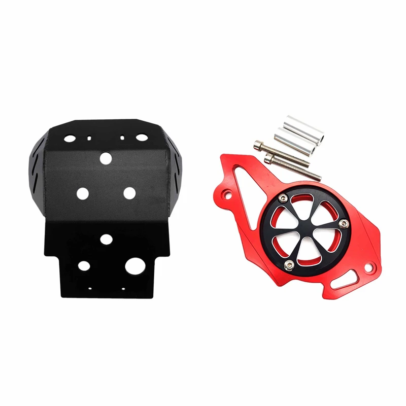 

Motorcycle Accessories Engine Chassis Guard Cover Protector with Front Sprocket Cover Engine Sprocket Chain Guard