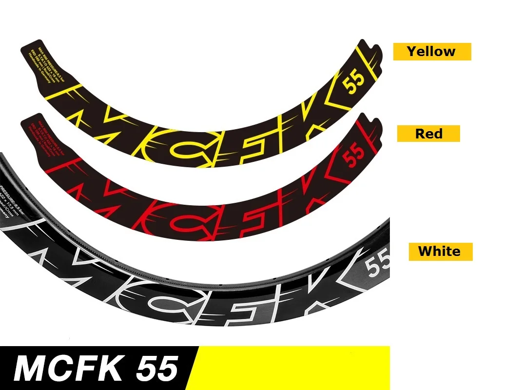 Two Wheel Stickers Set for MCFK 55 Disc Brake Road Bike Bicycle Cycling Decals bicycle decals |