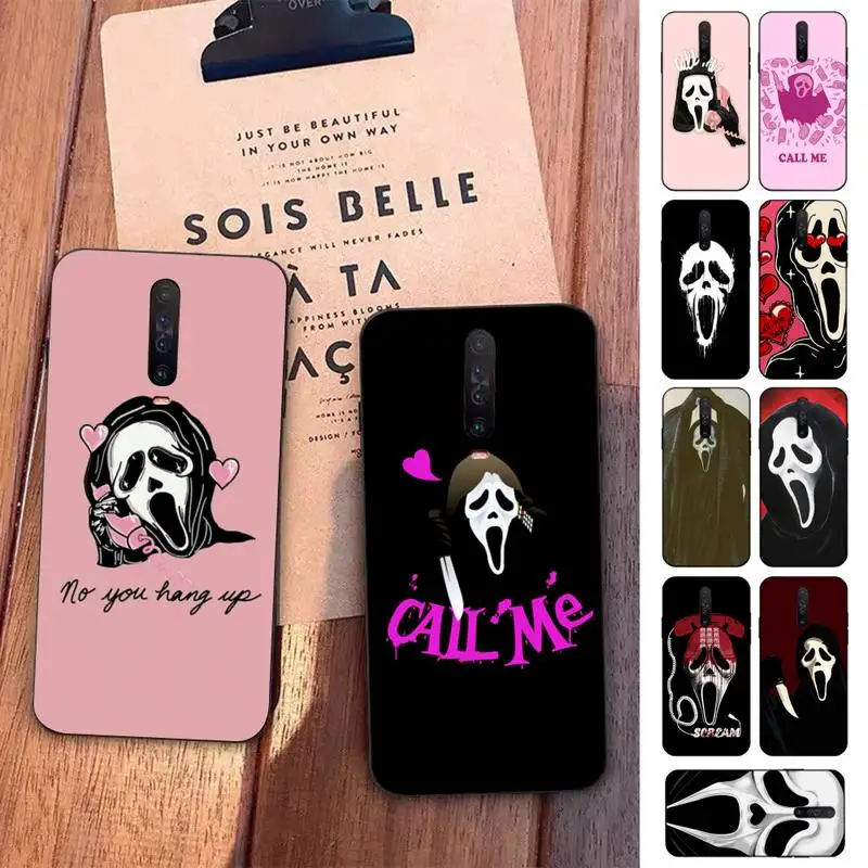 

Ghostface Scream Phone Case for Redmi 5 6 7 8 9 A 5plus K20 4X S2 GO 6 K30 pro