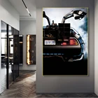 Смотрите фильмы Back to the Future Delorean машины времени автомобиля Плакаты и печать искусство настенные картины фотографии домашний декор