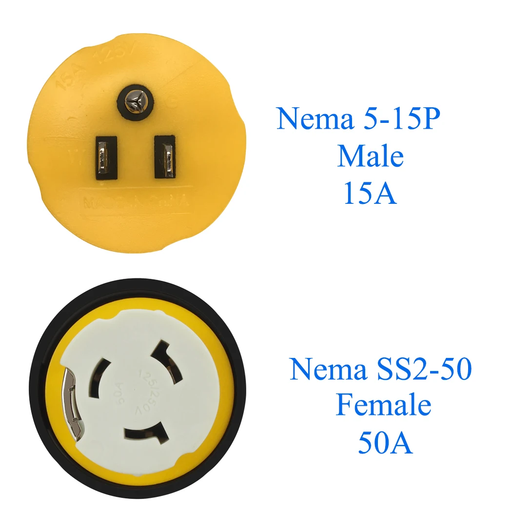 Адаптер JORINDO Nema 5 15P для SS 2 50R 15A Male to 50A Female RV Camp|Электрические вилки| |