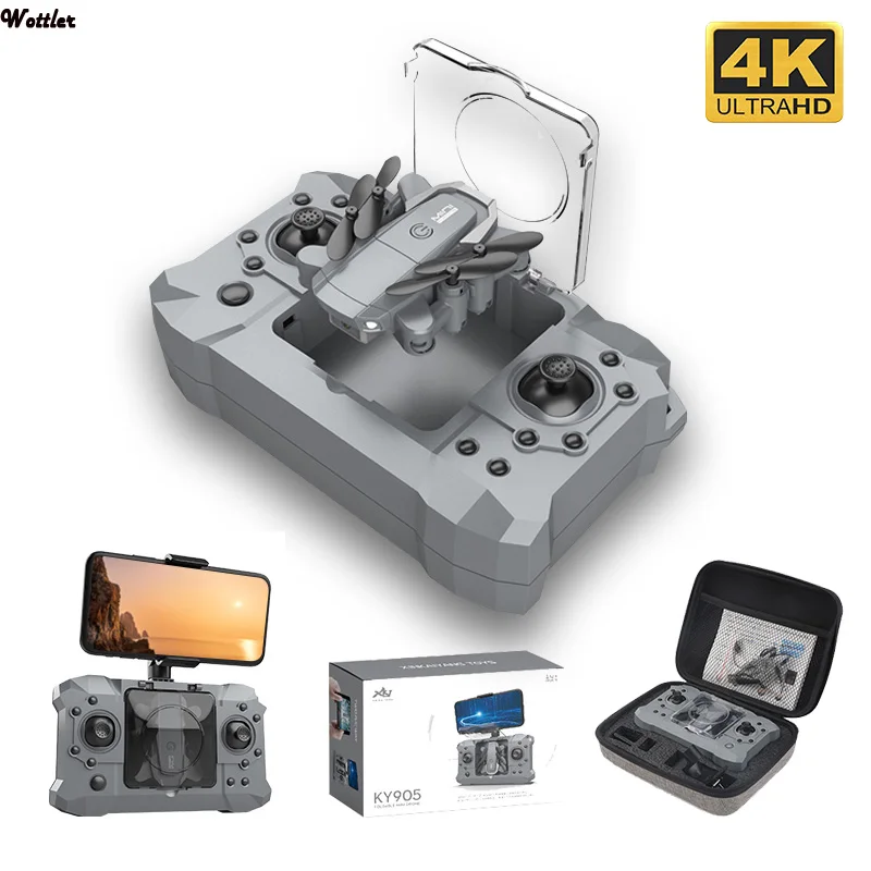 Складные мини-Дроны с камерой 4K Квадрокоптер возврат одной кнопкой FPV Follow Me RC