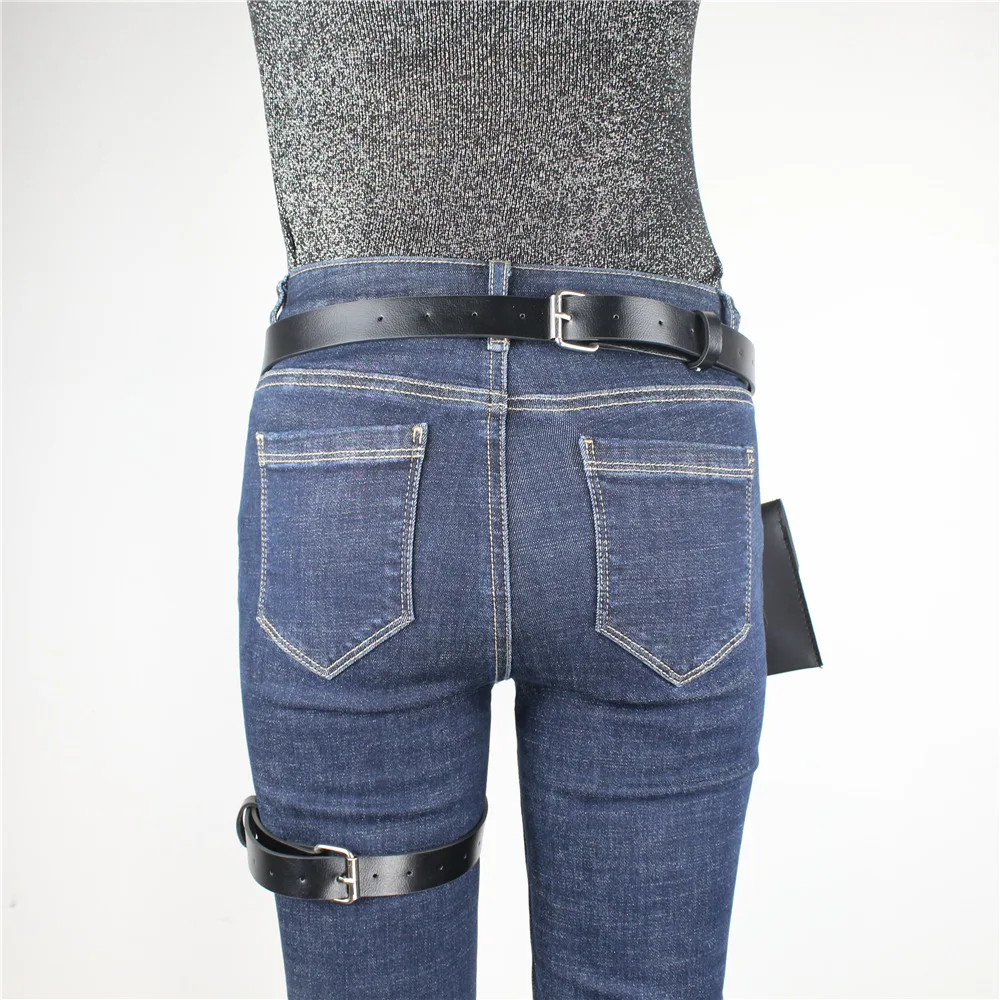 Ремень BOOGEANEEL в стиле панк пикантная кожаная портупея и креативная поясная сумка