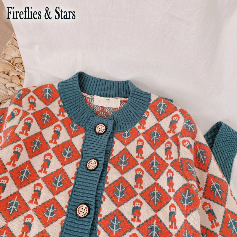 Детский трикотажный комплект из 2 предметов кардиган + юбка на подтяжках с