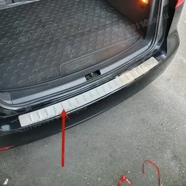 Защита заднего бампера протектор порога багажника Накладка для Фольксваген Touran