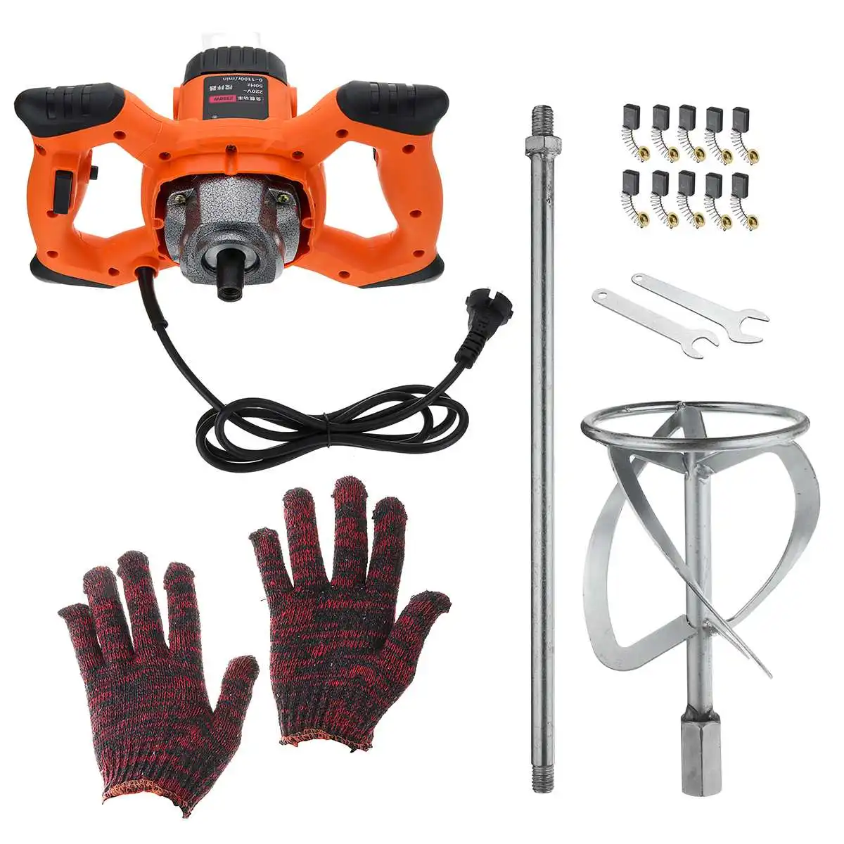 

2380W Industrial Grade Mixer 6 Gear Adjustable Speed Paint Cement Plaster Mortar Coating Mixer 220V Putty Powder Mixing Machine