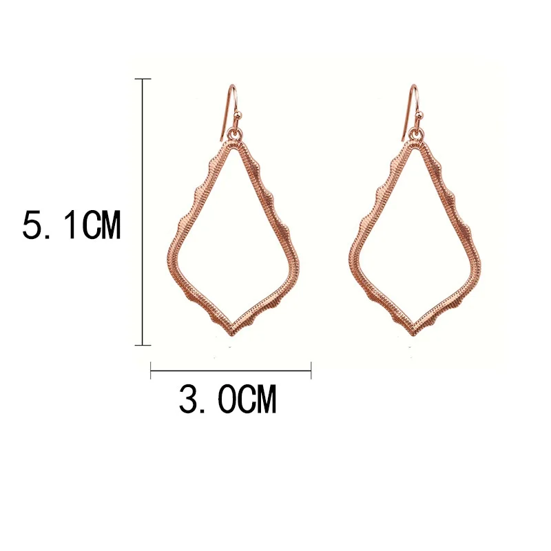 Высокое качество дизайнер оправа серьги капли с Модный Вдохновенный Ювелирная