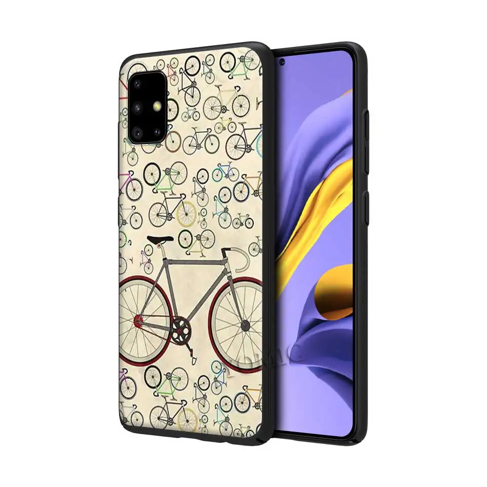 

Bike Cycling Soft Case For Samsung Galaxy A50 A51 5G A71 A10 A70 A30 A20 E A21 S A40 A41 A31 A01 Black Silicone Phone Cover