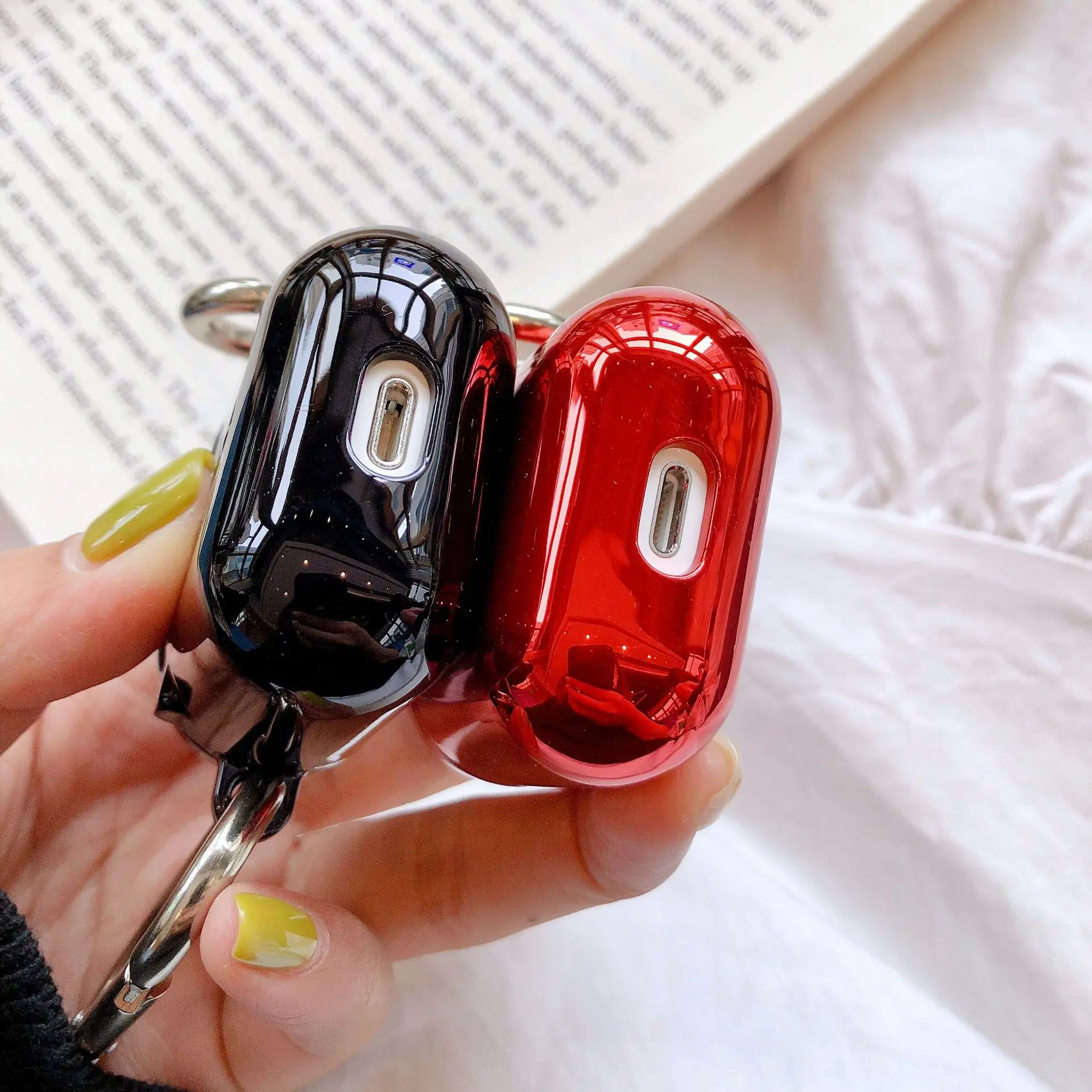 Горячая Новинка для Apple Airpods Bluetooth чехол наушников зеркальный ПК Airpod2 беспроводная