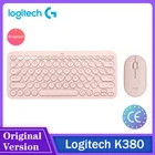 Беспроводная игровая клавиатура Logitech K380 с Bluetooth и мини-мышью Pebble Mouse для Mac Chrome OS Windows iPhone iPad Android