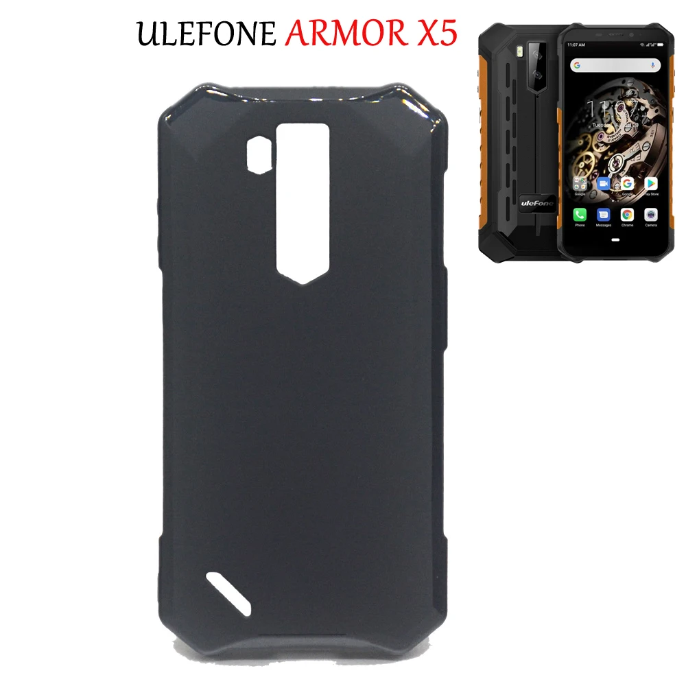 Крышка для Ulefone Power X5 чехол бампер из мягкой матовой термополиуретановая задняя