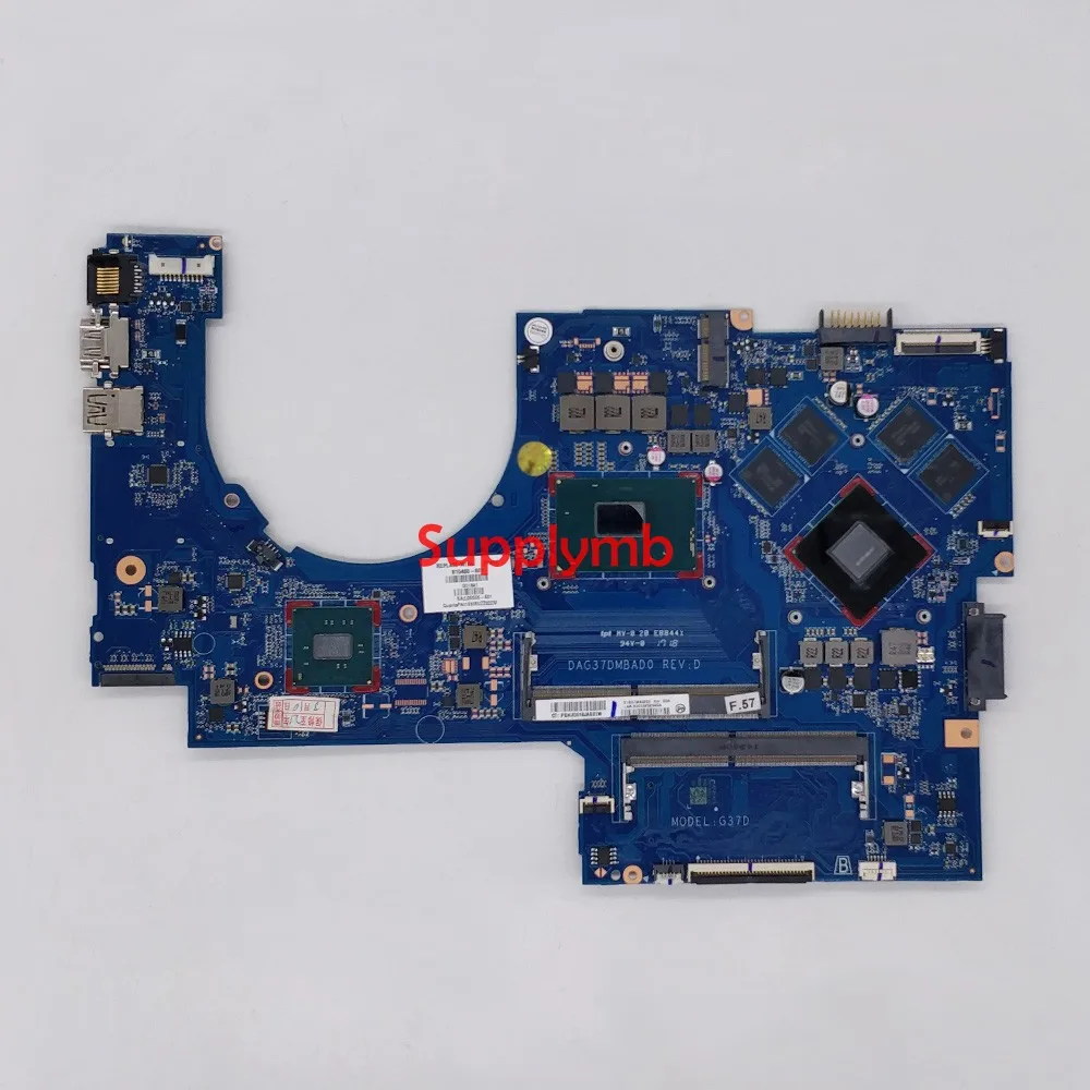 

915468-601 915468-001 DAG37DMBAD0 w 1050/2GB GPU i5-7300HQ CPU Onboard for HP NoteBook 17-AB 17T-AB200 Laptop PC Motherboard