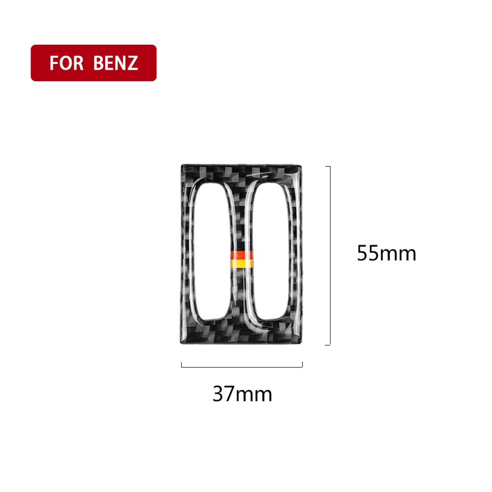 

Carbon Fiber Interior Decoration Center Air Vent Outlet Frame Cover Trim for Mercedes Benz W204 C Class Car Decals Accessories