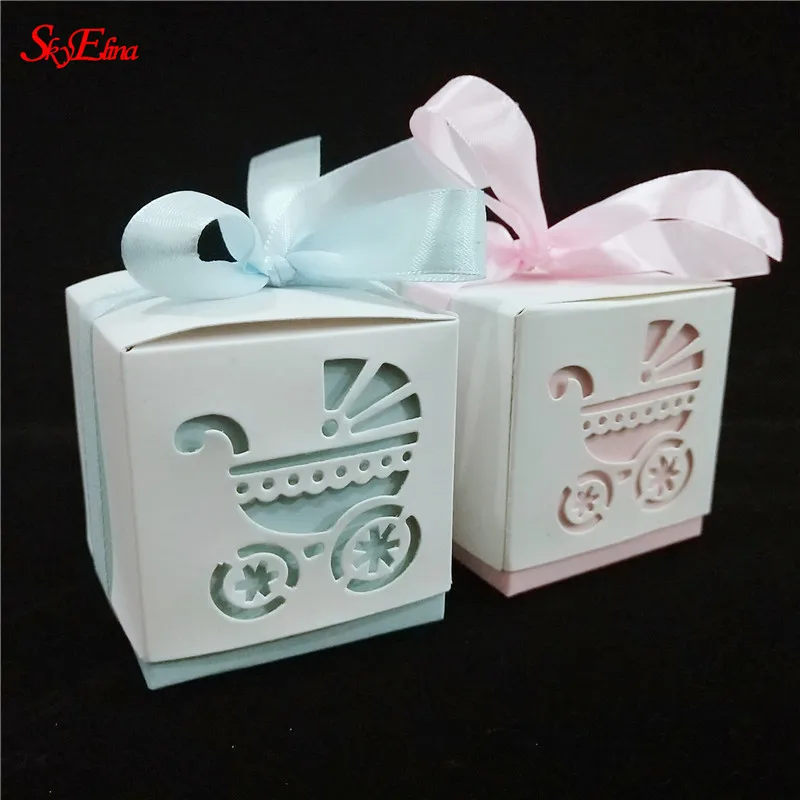 10 шт. подарочные коробки для конфет с лентой|Подарочные сумки и упаковка| |