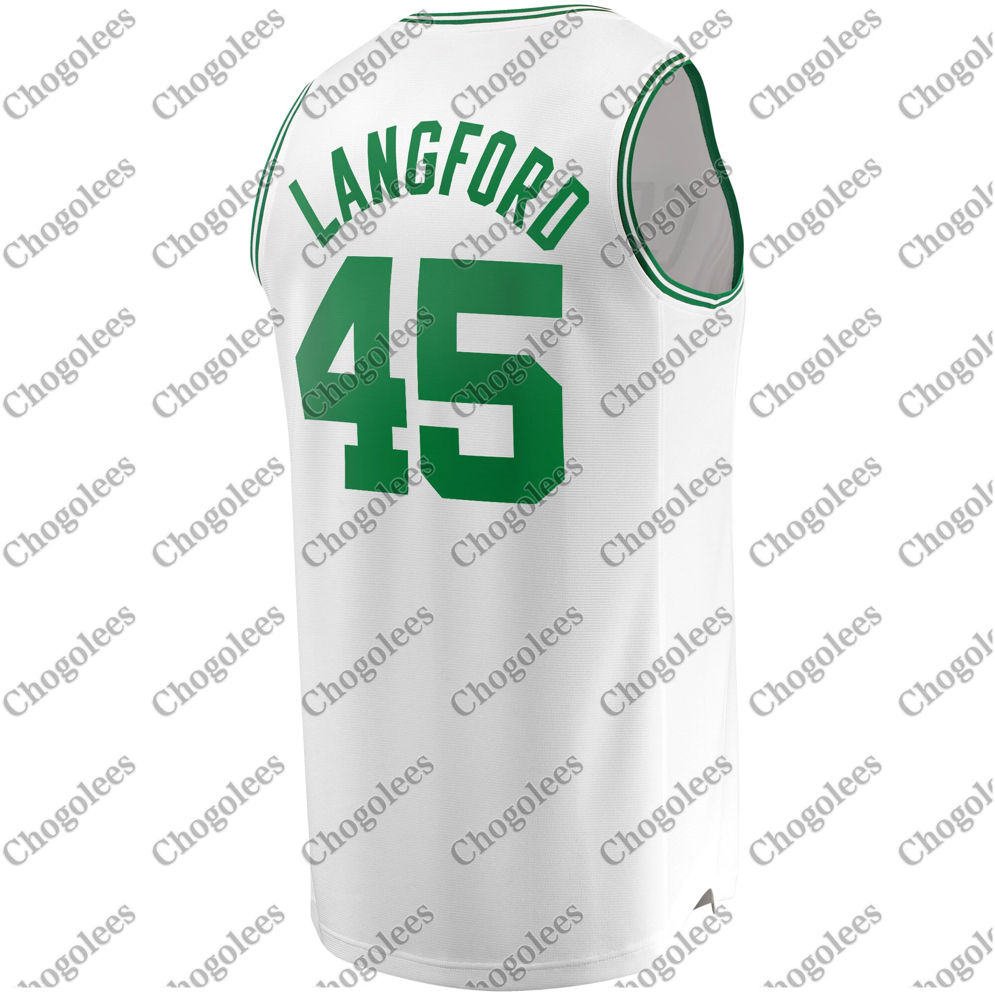 

Men Basketball Jersey Romeo Langford Boston Branded Fast Break Player Jersey Association Edition White