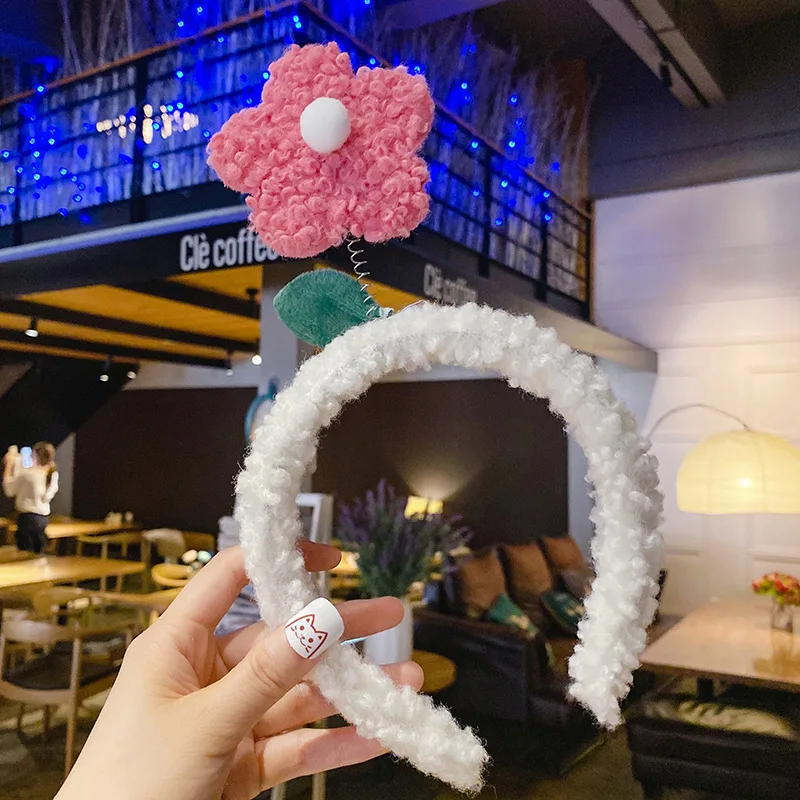 

2021 Shampoo Band Trendy Face Wash Bowknot Makeup Hair Band Girl Elastic Fixer Hair Band Bandage Ear Bandana Hair Accessorie