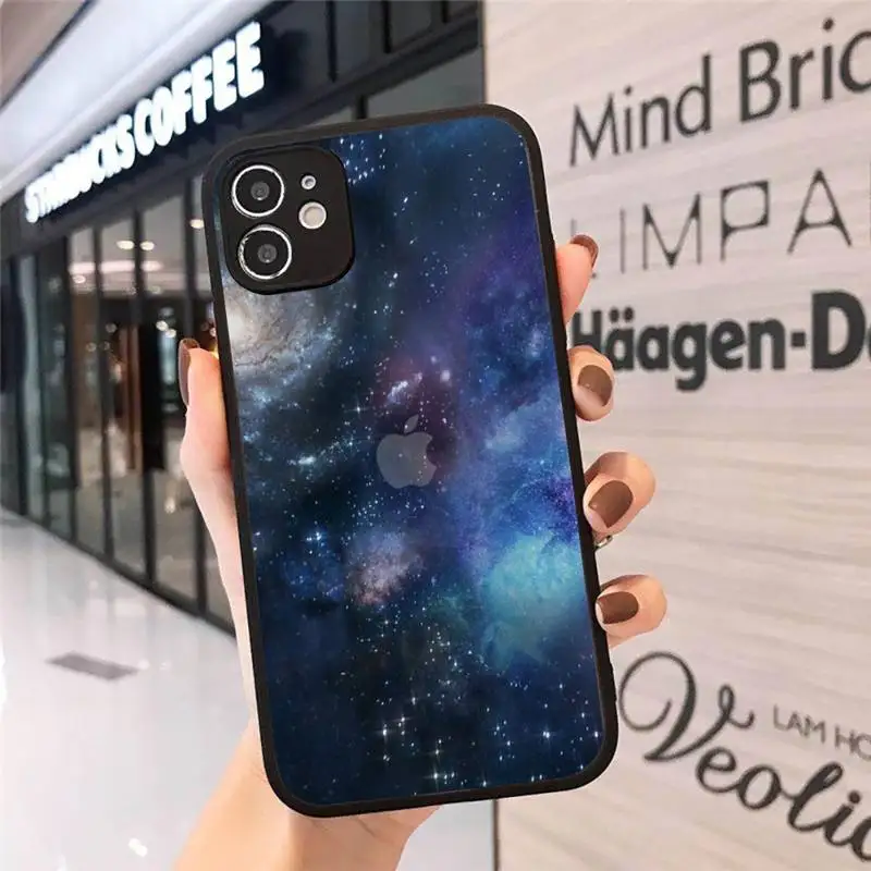 

space color pink art cartoon plane Phone Cases Matte Transparent for iPhone 7 8 11 12 s mini pro X XS XR MAX Plus cover funda