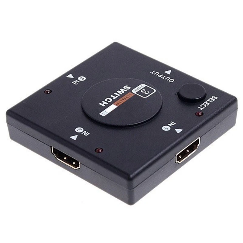 Full HD 1080P Mini 3 Порты и разъёмы совместимому с HDMI v1.3 переключатель разделитель Vedio