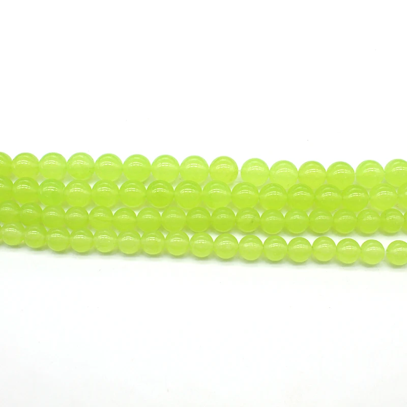 Натуральные Зеленые Бусины из халцедона винограда каменные бусины россыпью