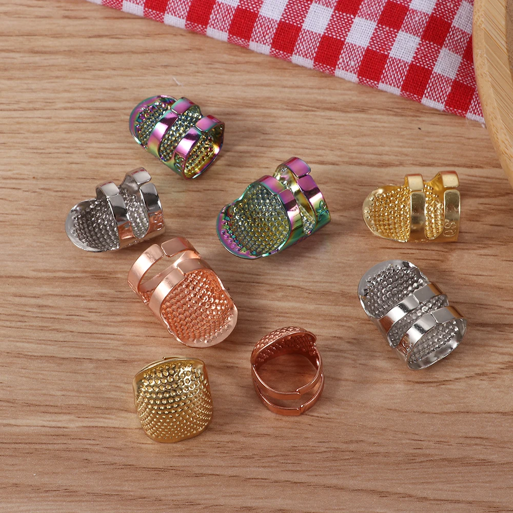 Finger Protector Vintage Gold Needle Thimble Metal Sewing Accessories Handworking Stitching Tools Antique Ring DIY Crafts | Дом и сад