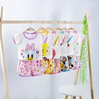 Летний костюм для маленьких мальчиков, для малыша младенца новорожденного, одежда для девочек, повседневная одежда с мультяшным принтом, одежда для мальчиков