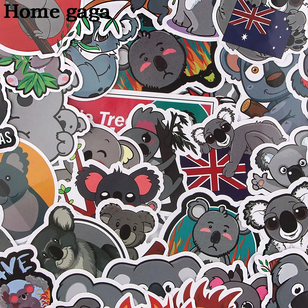 Homegaga 38 шт. милые животные Коала Дети Сделай Сам художественный принт ноутбук