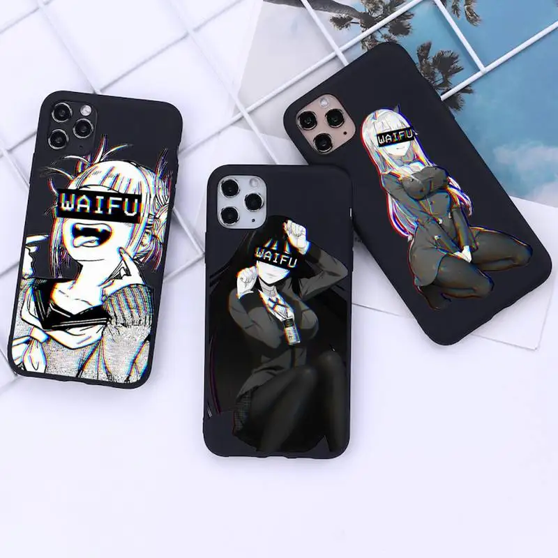 

Anime Zero Two Waifu Phone Case for iphone 13 12 11 Pro Mini XS MAX 8 7 Plus X 2020 XR cover