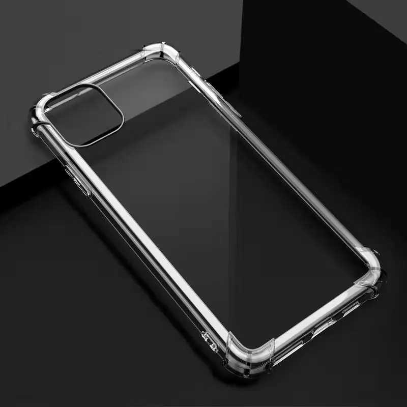 1 5 мм толстый прозрачный силиконовый чехол для телефона iphone 11 pro max 6 s 7 8 plus x xr xs