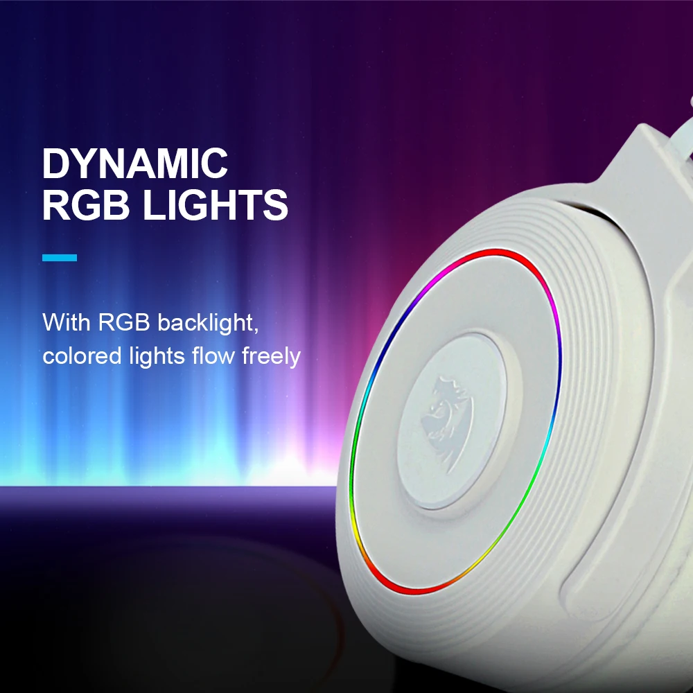 Игровые наушники Redragon Lamia2 RGB 7 1 USB гарнитура с микрофоном кронштейн для наушников