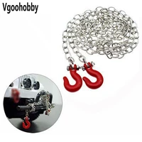 vgoohobby mini metal trailer hook chain compatible with 110 rc4wd d90 axial scx10 rc rock crawler climbing car truck