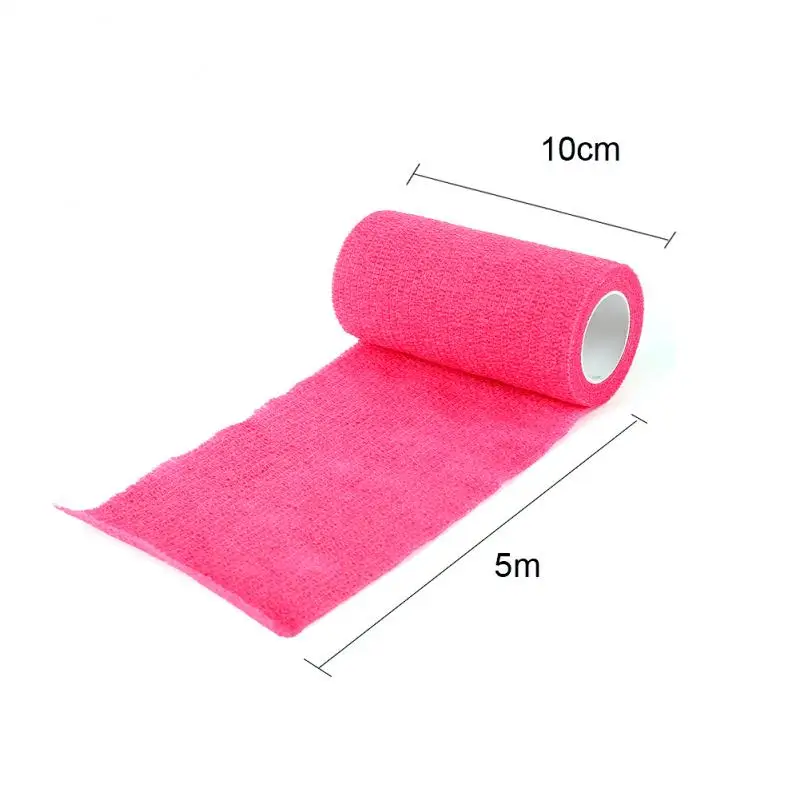 

10cm*5m Medical First Aid Treatment Self-Adhesive Elastic Bandage Gauze Tape Health Care WR4H