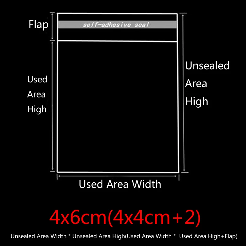 

Прозрачные самоклеящиеся пакеты Ruiday для ювелирных изделий