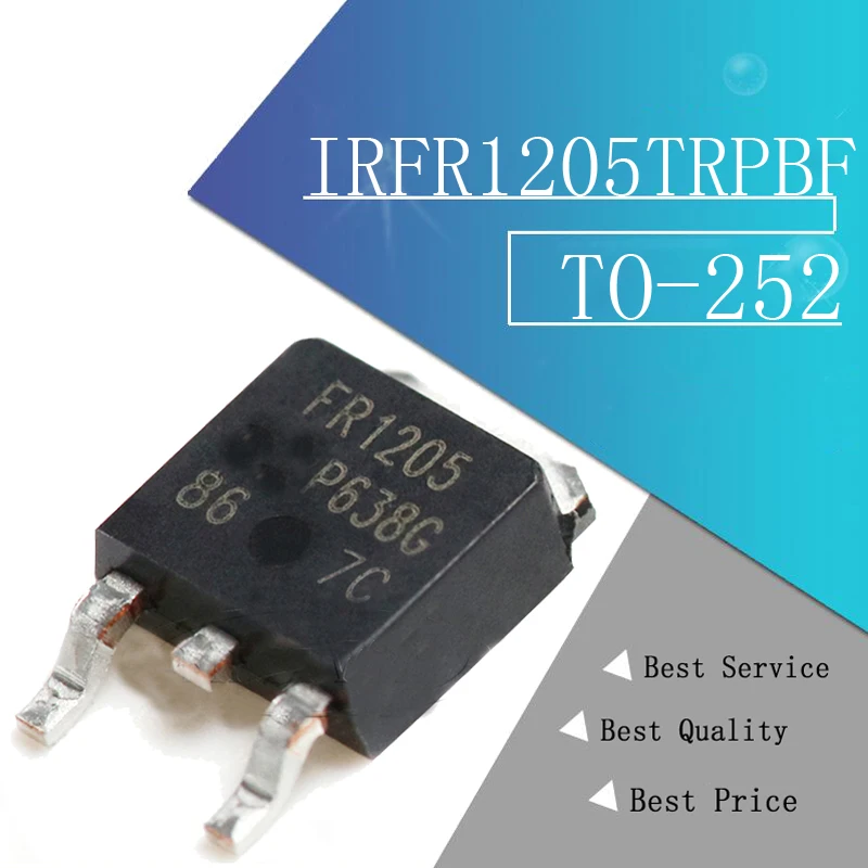 10 шт. IRFR1205TRPBF IRFR1205 FR1205 TO 252 55 в 44A TO252|Интегральные схемы| |