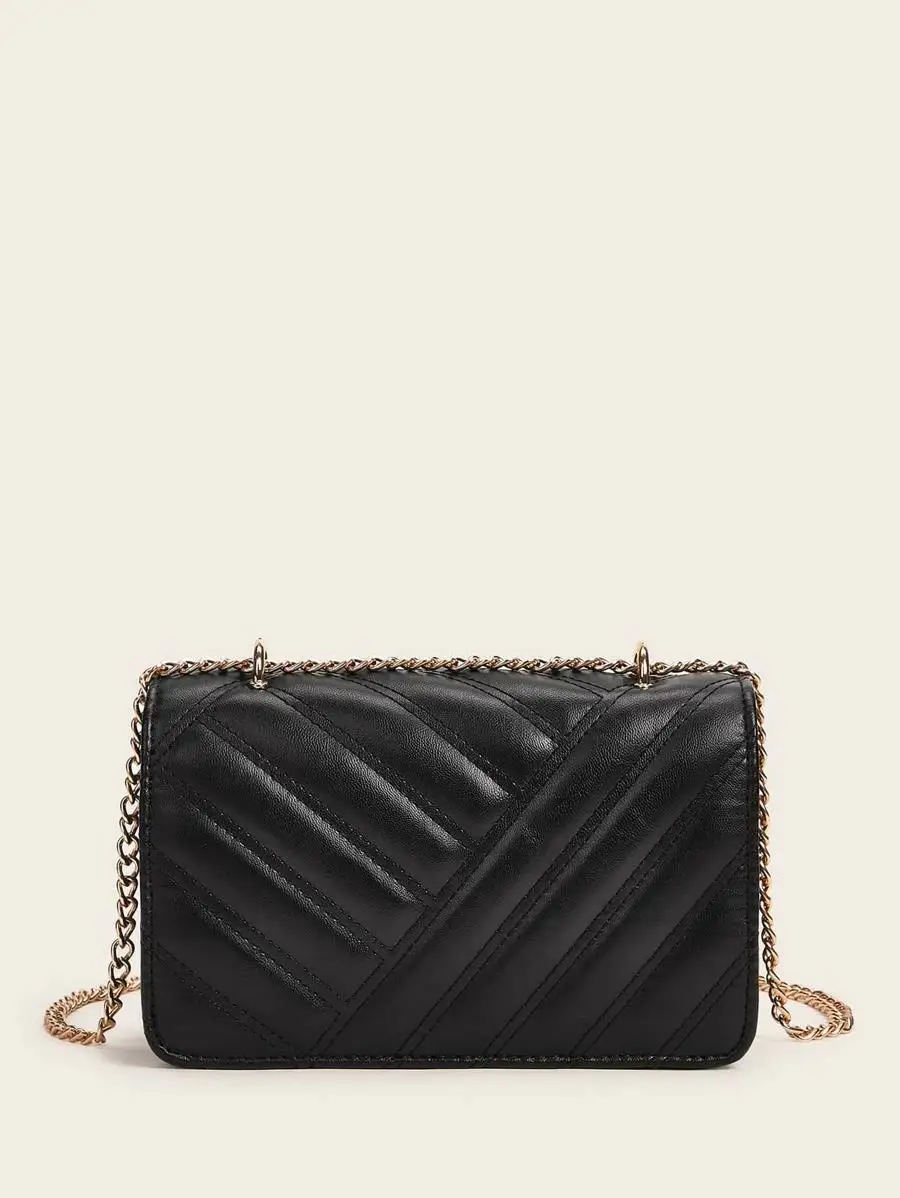 Flap Chain Crossbody Bag