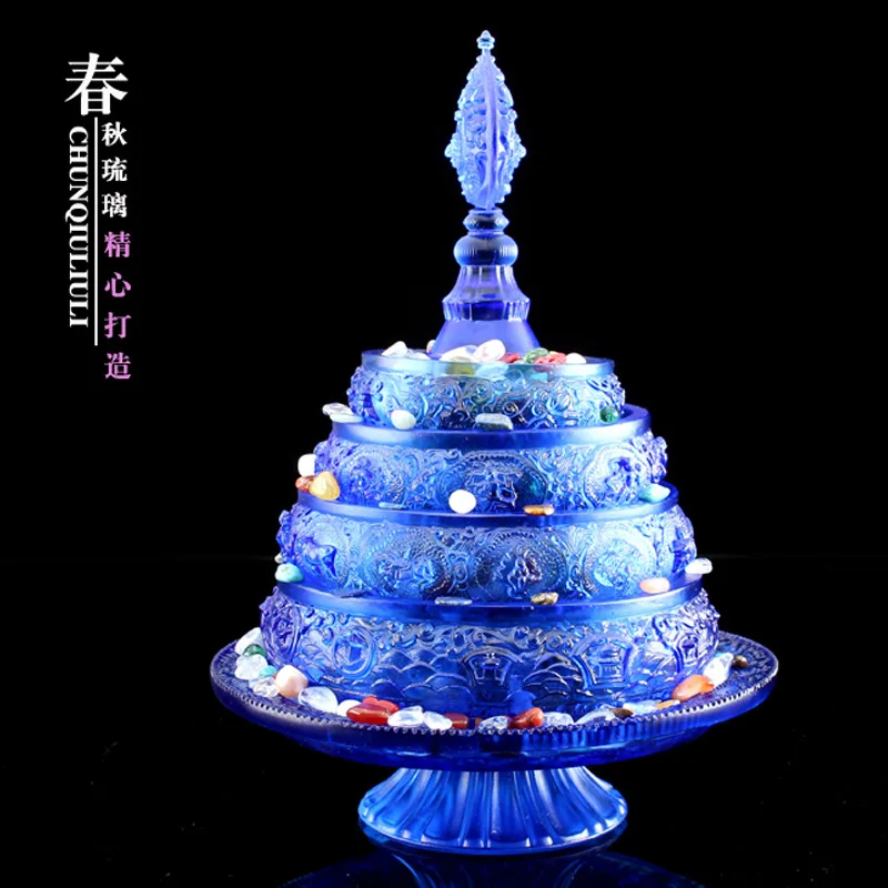 Tantric Tibetan Buddhism Mandala Plate Pray for auspicious happiness Buddhist temple offerings supplies | Дом и сад