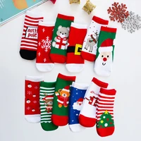 6 pairslot casual christmas socks cotton winter baby girls boys kids socks children baby accessories newborn for christmas gift
