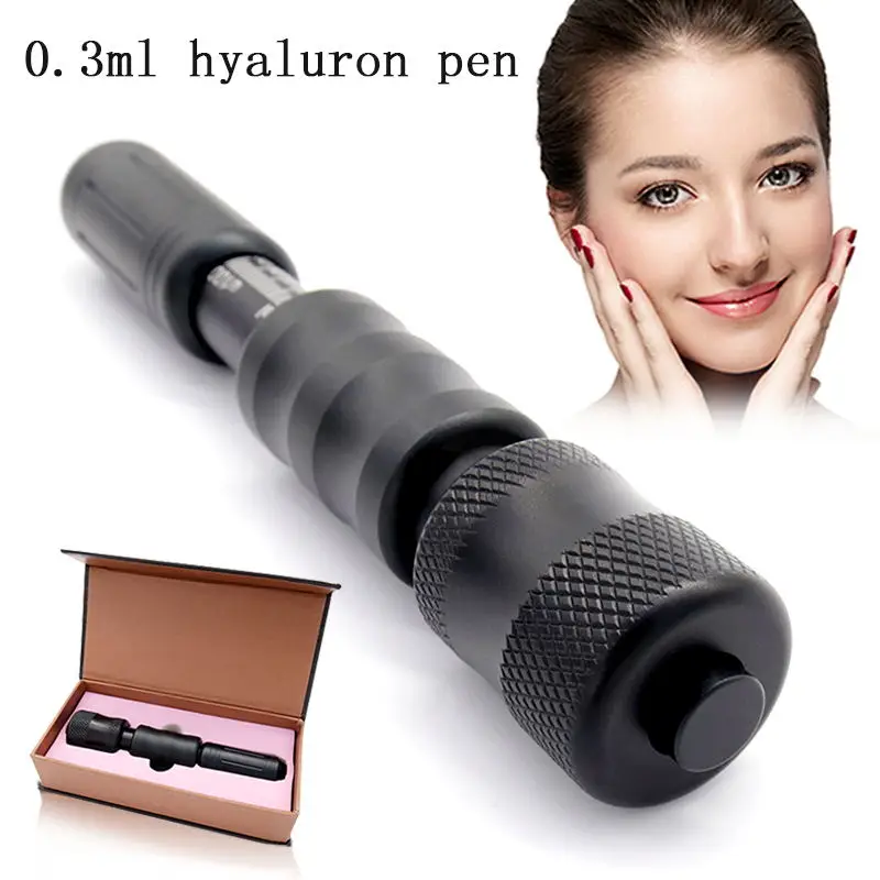 

Новинка, черная гиалуроновая инъекционная ручка 0,3 мл, гиалуроновая ручка без иглы для мезотерапии, кислотные пистолеты высокого давления, ...