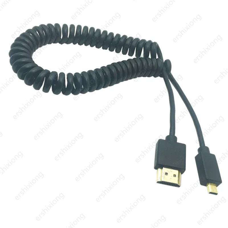 Ультратонкий кабель OD 3 2 мм 4k * 2k 60 Гц Micro HDMI совместимый с кабелем типа A 0 гибкий