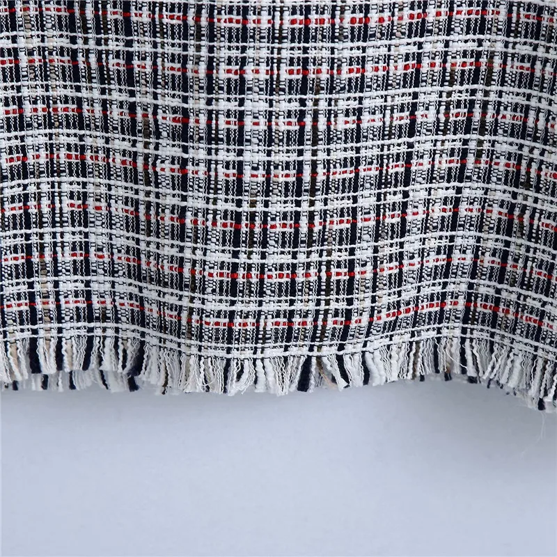 

2021 Za Vintage Textured Weave Mini Dress Women Short Puff Sleeve Frayed Hem Party Dresses Woman Fashion Spliced Summer Vestidos