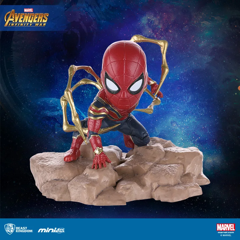 

Beast kingdom Marvel Iron Spider man mini egg Attack Series garage Garage Kits Model Kits Collecting gift toys