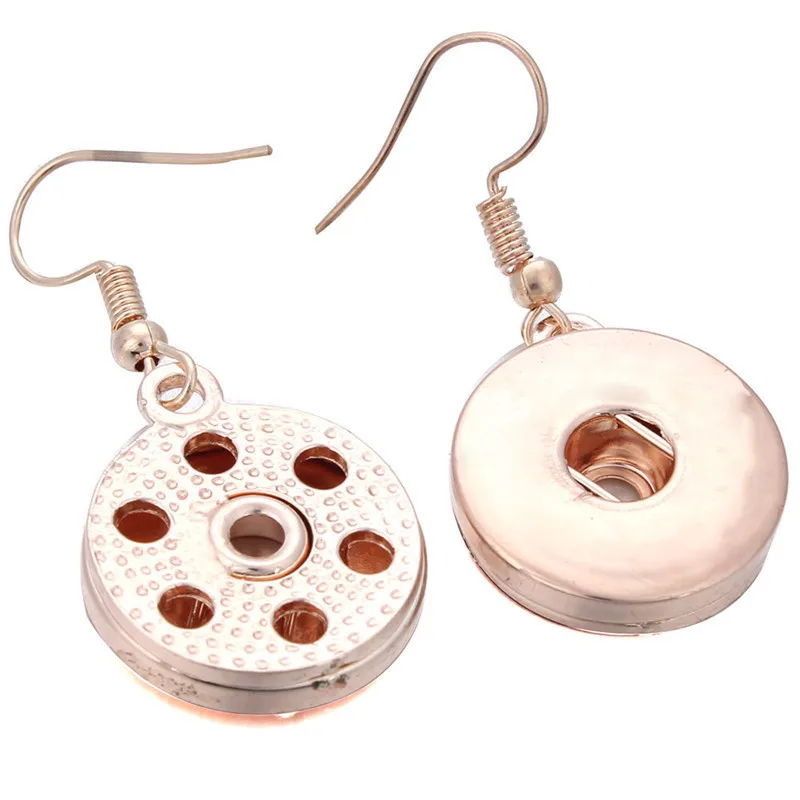 Новые серьги с защелкой 18 мм розовое золото защелки серьга в виде кнопки DIY