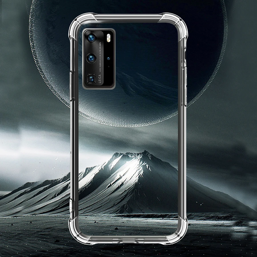 transparent soft case for huawei p40 pro p30 p20 light huawe huawey hauwei p 20 30 40 lite e shockproof phone cover coque cases free global shipping