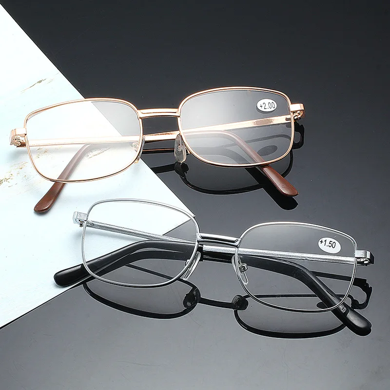 

Men Women Reading Glasses Full Alloy Frame Resin Lens Comfy Light Clear Presbyopia Glasses +1.0 1.5 2.0 2.5 3.0 3.5 4.0